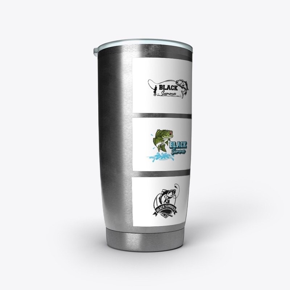Black Summer 20z Tumbler Accessories
